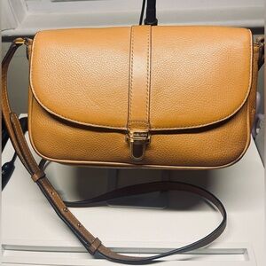 Michael Kors Camel/Tan Pebbled Leather Crossbody Bag